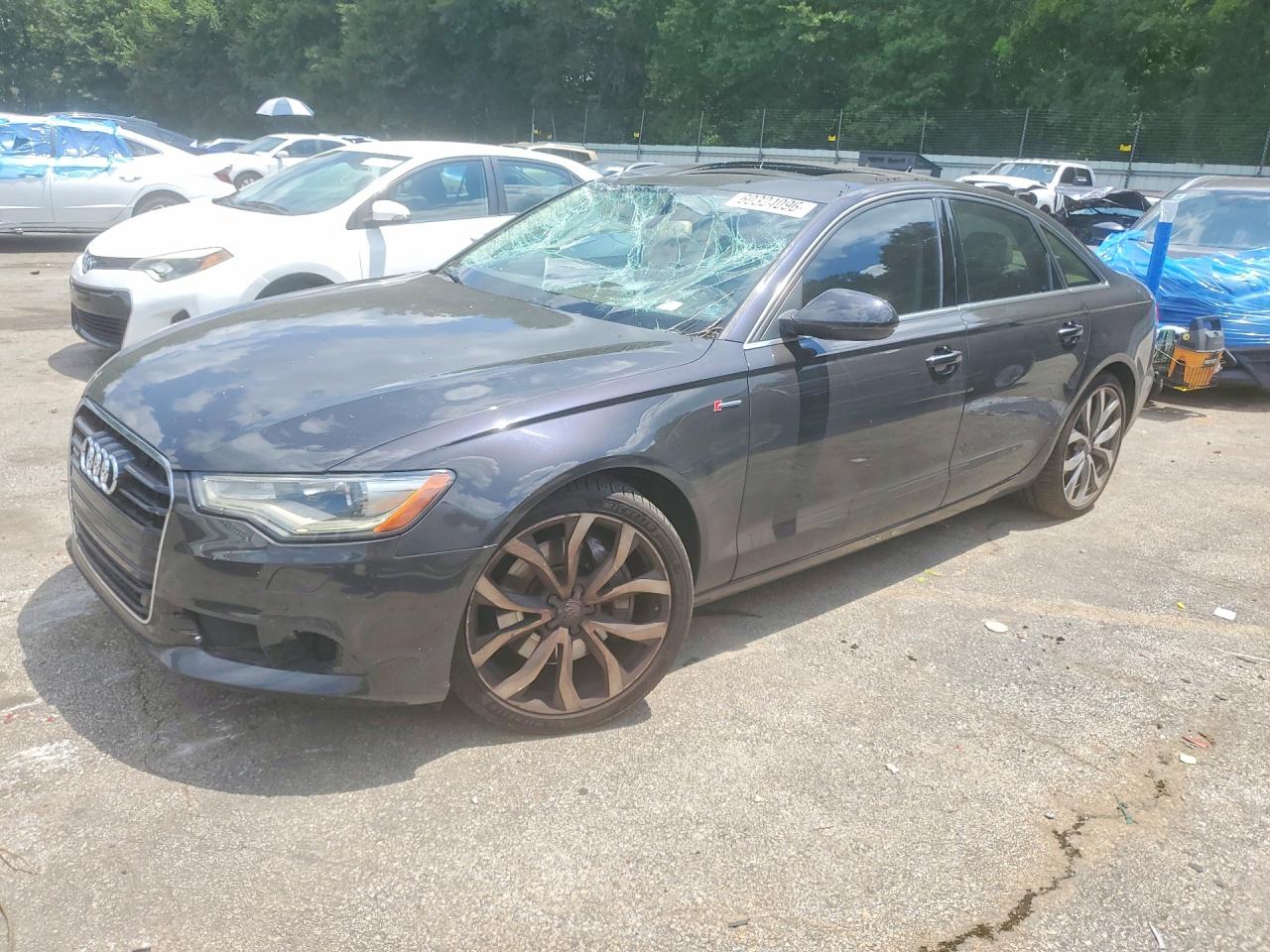 2013 Audi A6 Premium Plus, VIN WAUGGAFC0DN055555 — Roof