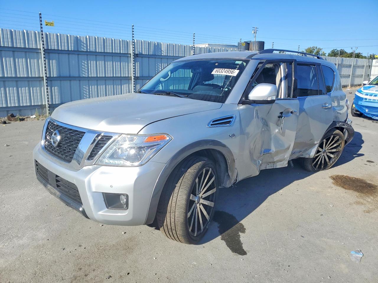 2019 Nissan Armada SV, VIN JN8AY2NC1K9582821 — Side
