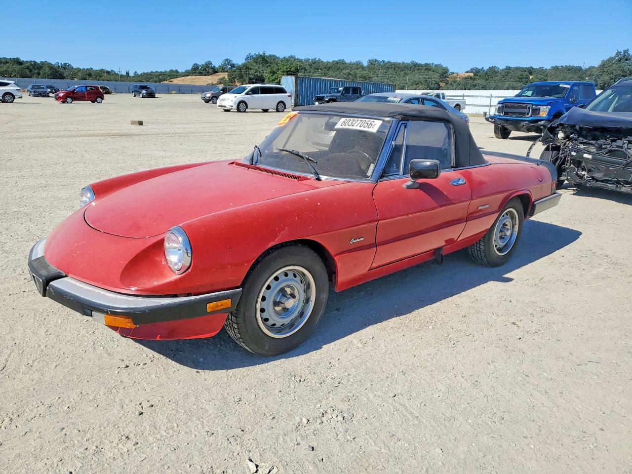 1987 Alfa Romeo Spider Graduate, VIN ZARBA5640H1045254 — Мелкие вмятины и царапины
