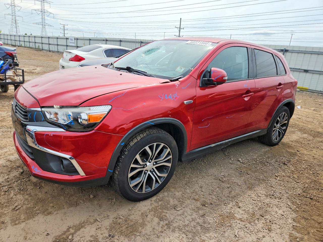 2017 Mitsubishi Outlander ES, VIN JA4AP3AUXHZ004321 — По всему кузову