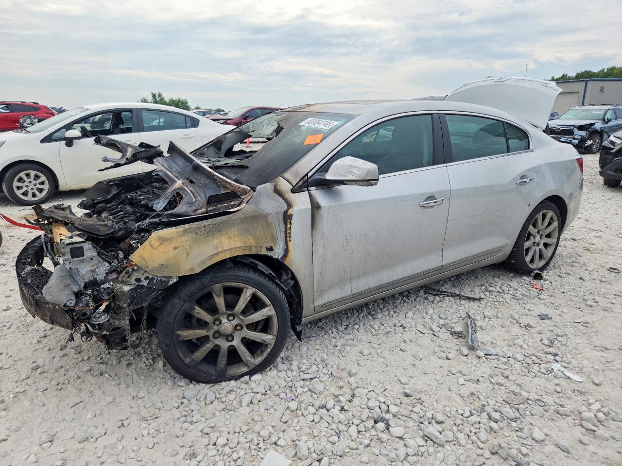 2012 Buick LaCrosse Touring, VIN 1G4GJ5E35CF110003 — Engine fire
