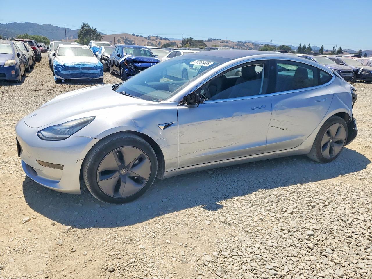2018 Tesla Model 3 Long Range Battery, VIN 5YJ3E1EA6JF078498 — Rear end