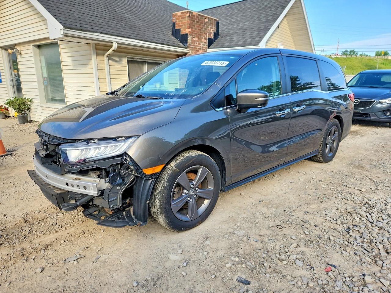2021 Honda Odyssey EX, VIN 5FNRL6H55MB035397 — Front end