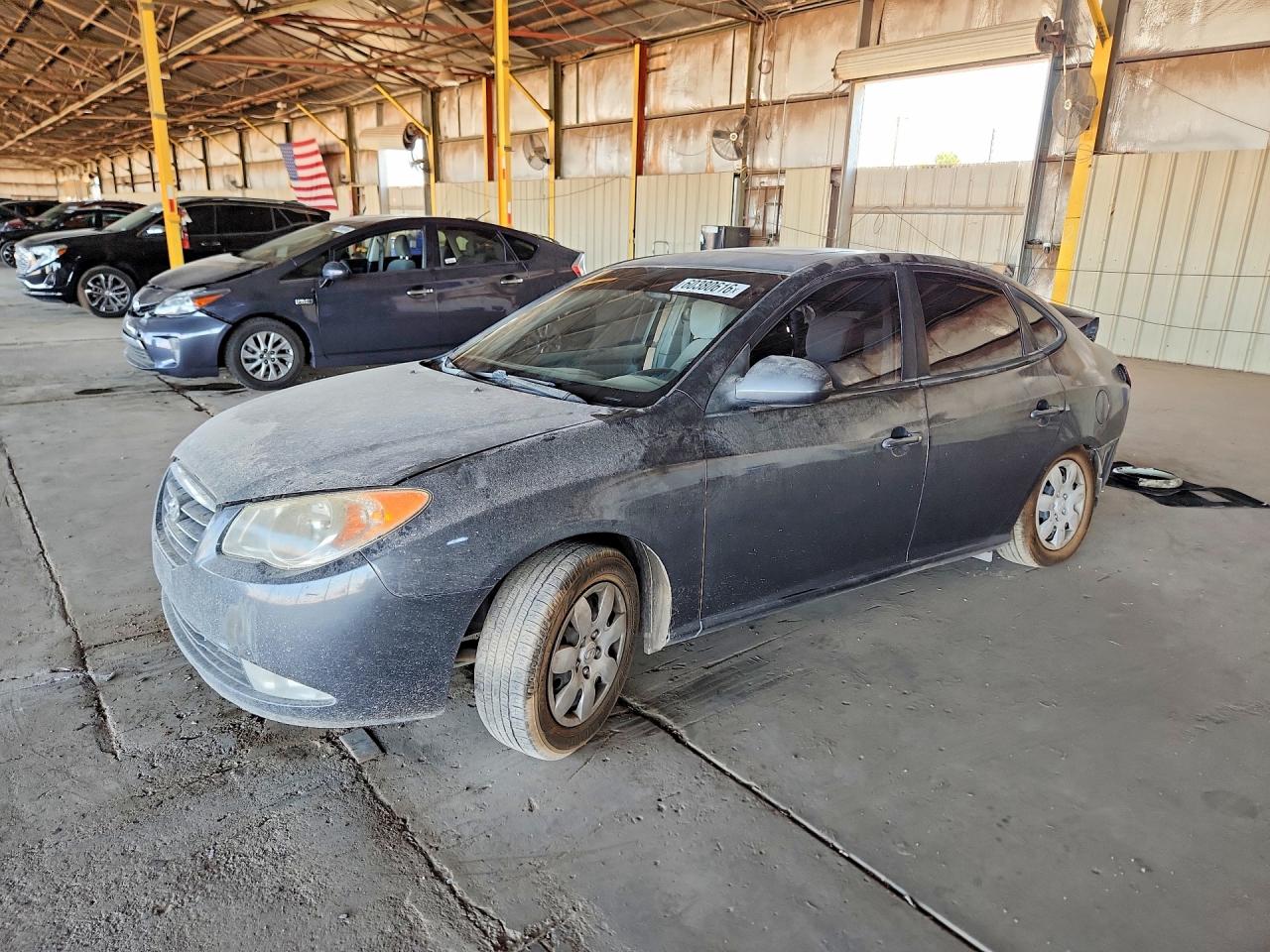 2007 Hyundai Elantra GLS, VIN KMHDU46D87U156504 — Rear end