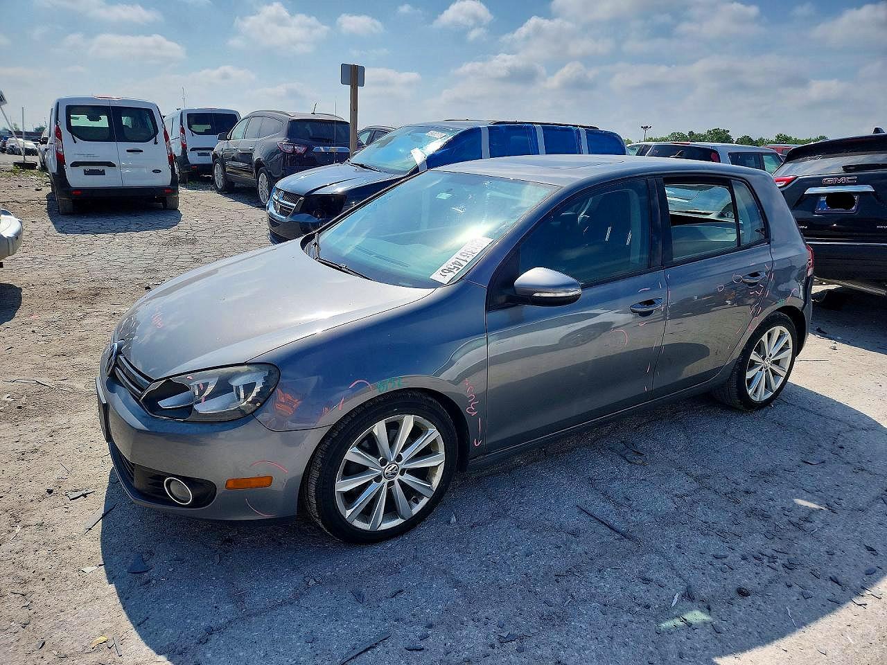 2012 Volkswagen Golf TDI, VIN WVWDM7AJ1CW188793 — Зад