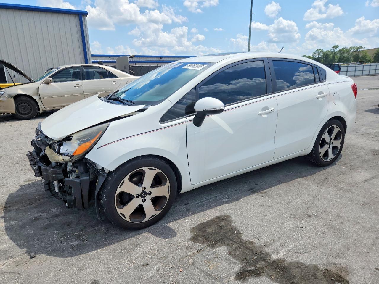 2013 Kia Rio EX, VIN KNADN4A3XD6245925 — Front end