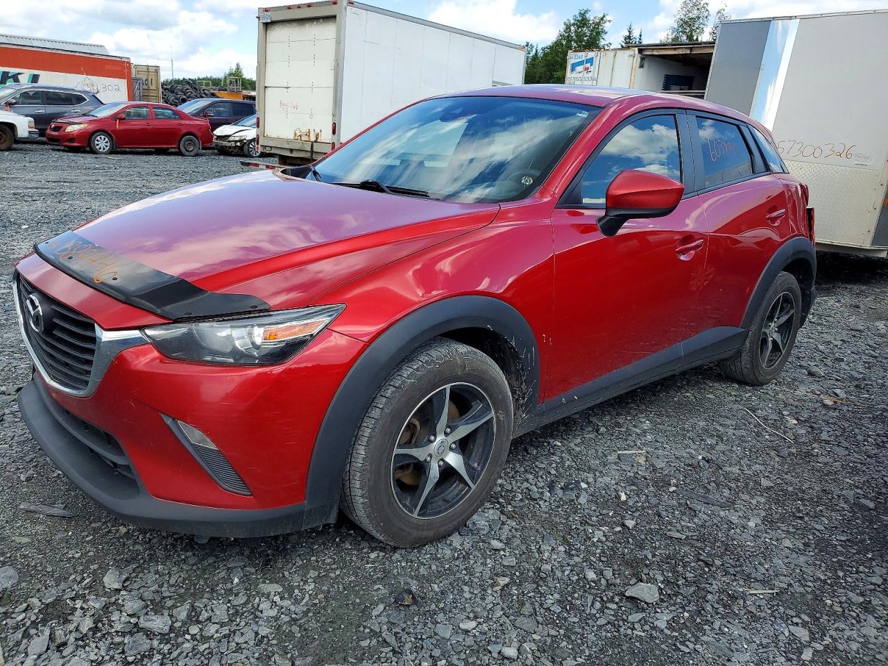 2018 Mazda CX-3 Sport, VIN JM1DKFB70J0301278 — Rear end