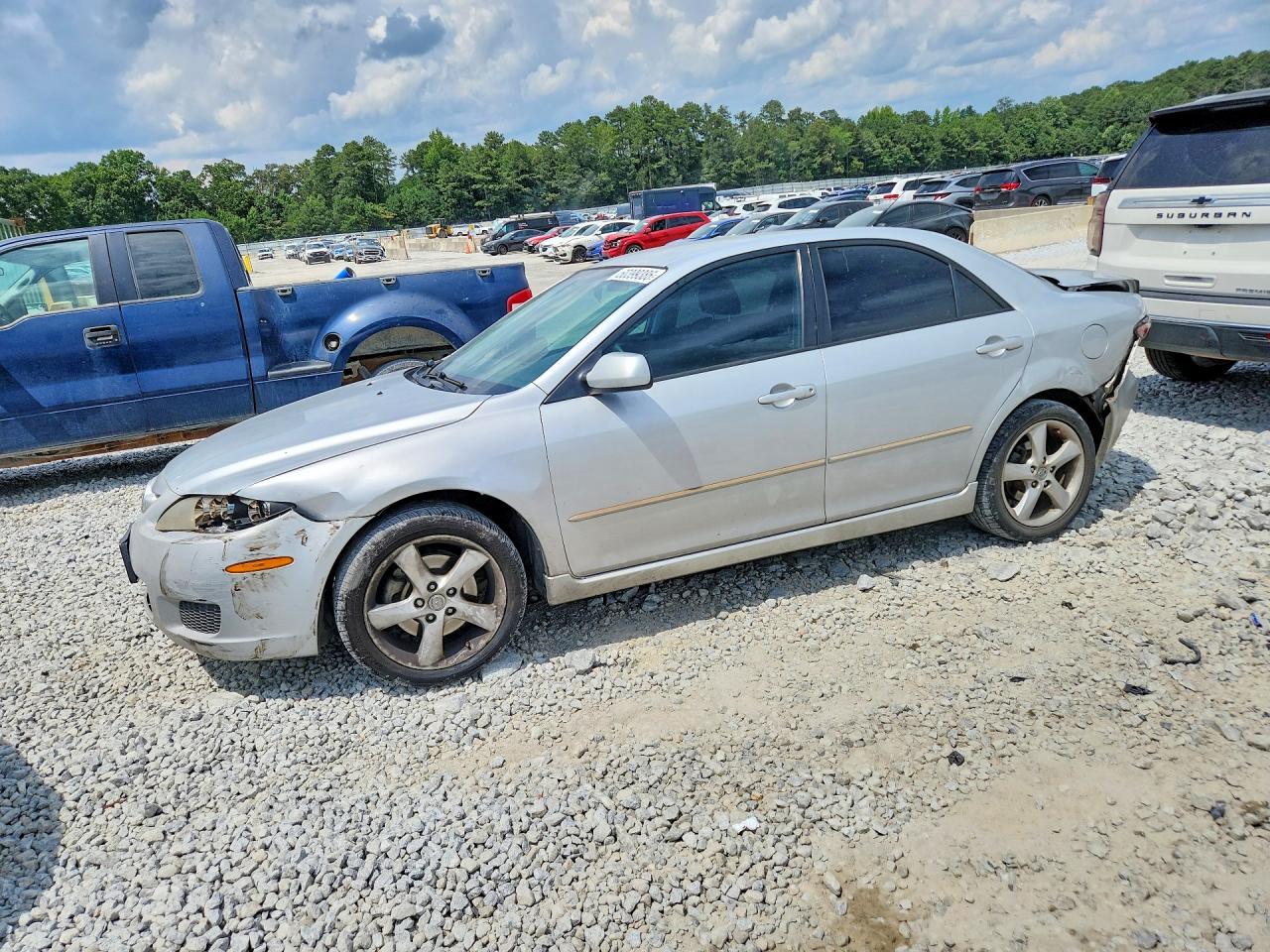2008 Mazda 6 i Touring, VIN 1YVHP80C885M43741 — Rear end