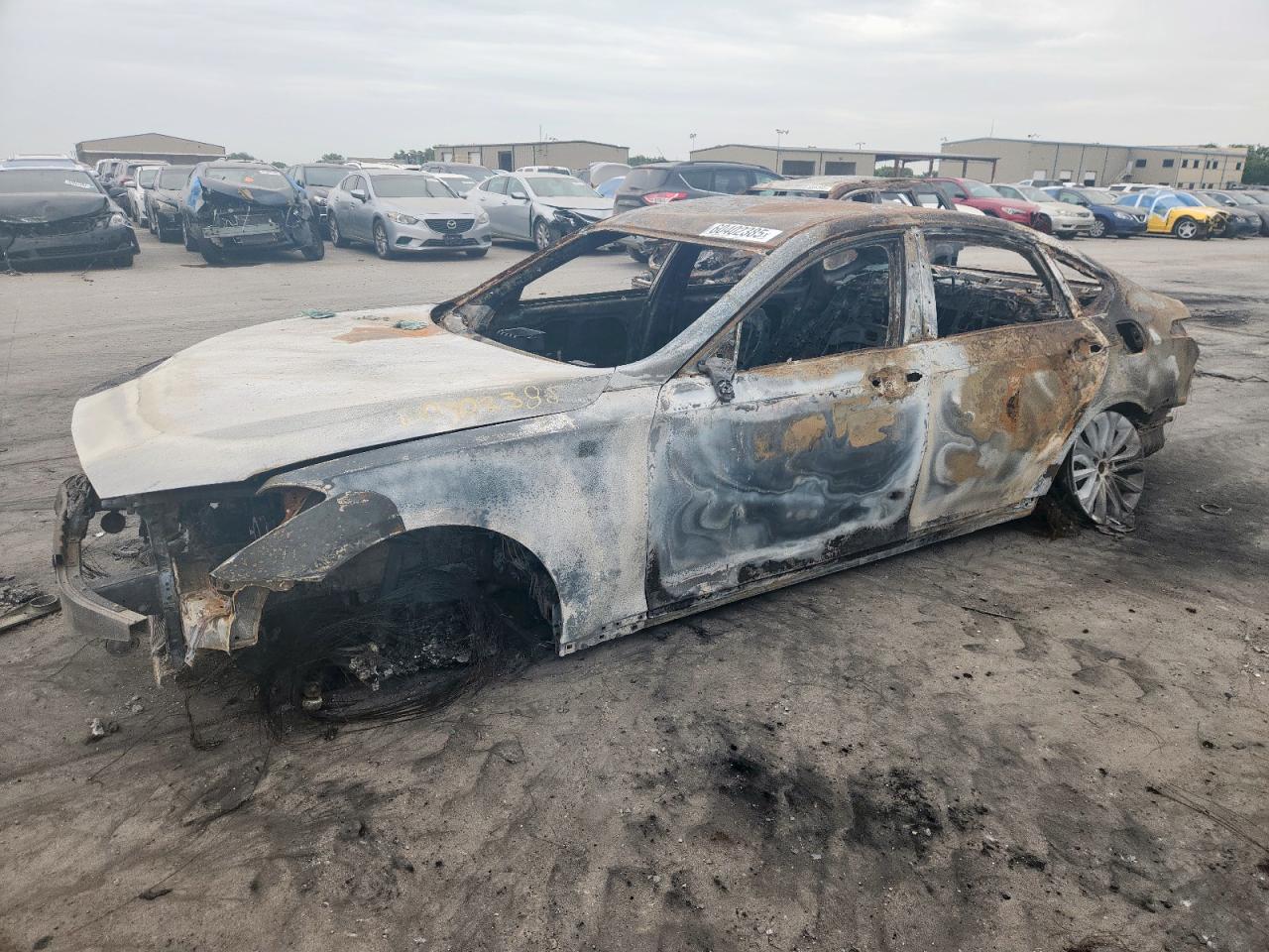 2017 Genesis G80 3.8L, VIN KMHGN4JEXHU172411 — Burn