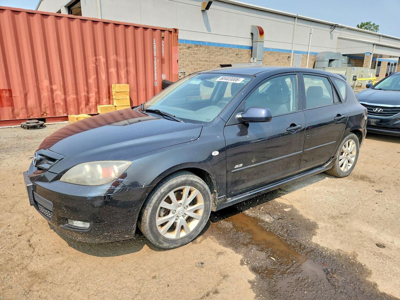 2008 Mazda 3 S GT, VIN JM1BK344881171165 — Rear end