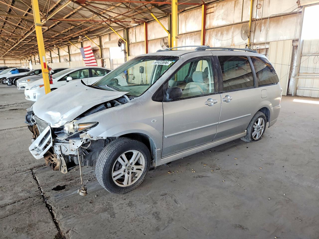 2005 Mazda MPV LX, VIN JM3LW28A950544127 — Front end
