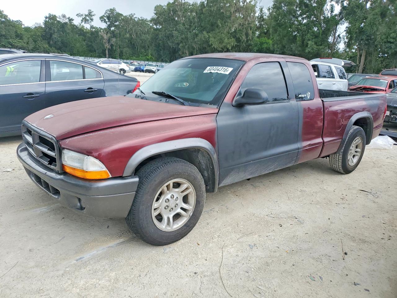 2002 Dodge Dakota, VIN 1B7GL12X62S668429 — Rear end