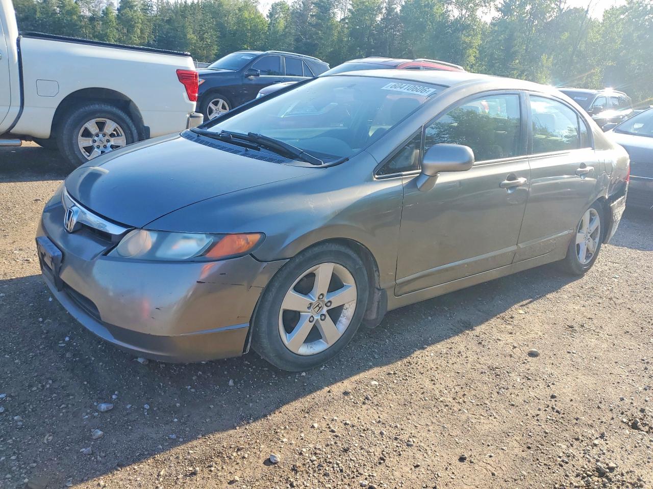 2007 Honda Civic LX, VIN 2HGFA16527H023660 — Зад