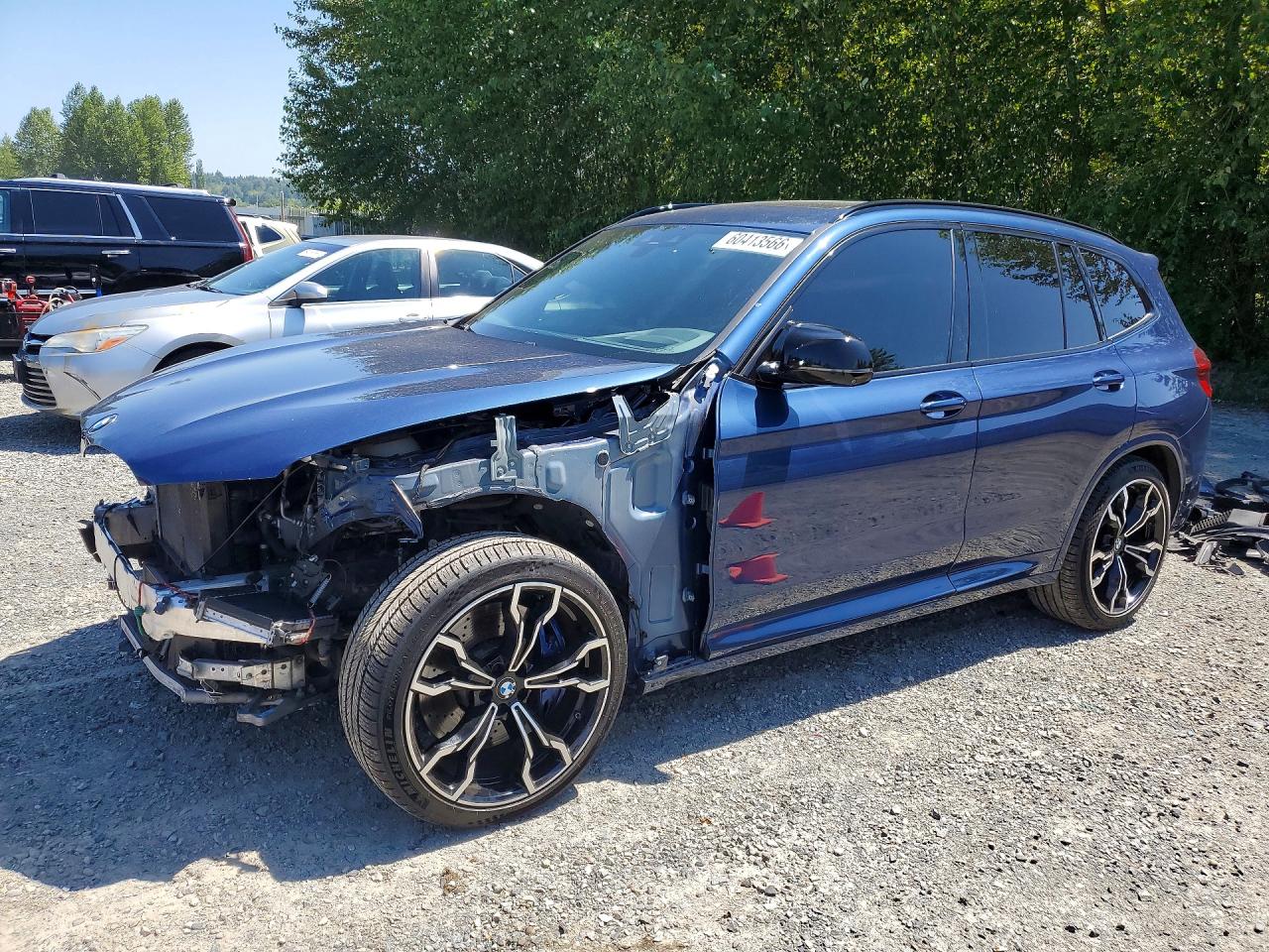 2021 BMW X3 M, VIN 5YMTS0C04M9F29207 — Front end