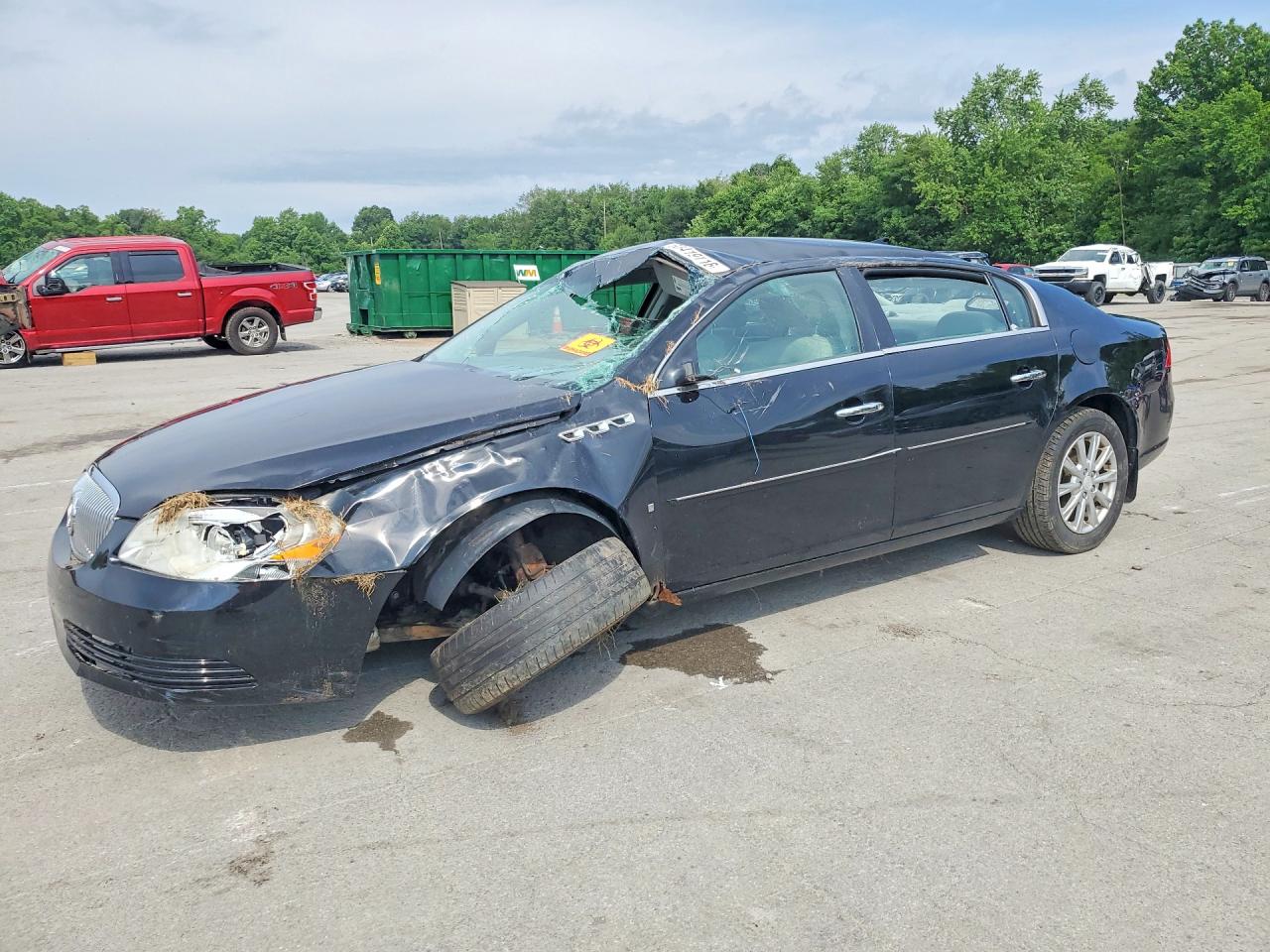 2009 Buick Lucerne CXL, VIN 1G4HD57M89U145480 — Опрокидывание