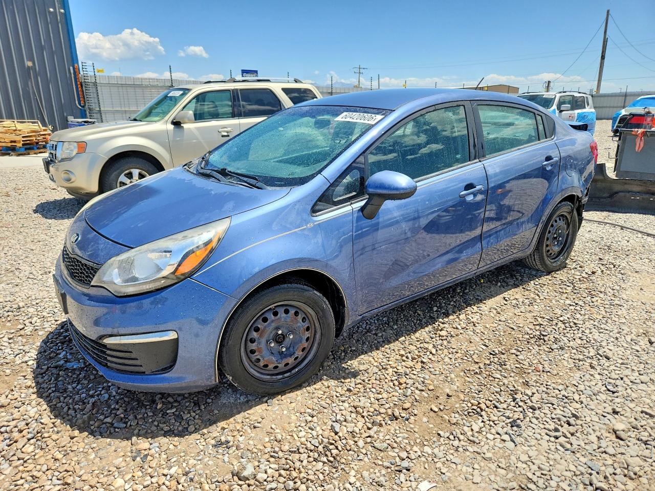 2016 Kia Rio LX, VIN KNADM4A32G6646974 — Rear end