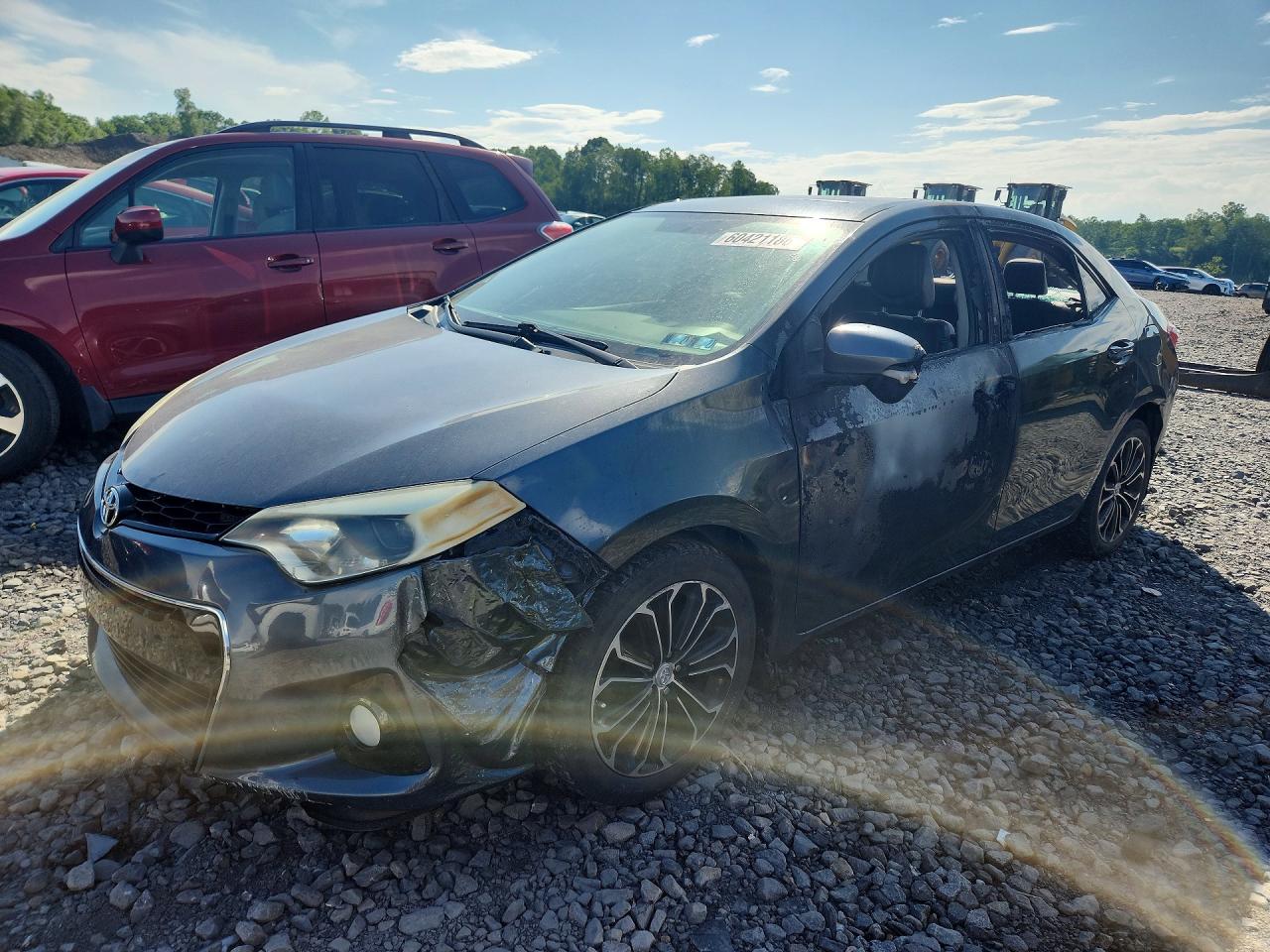 2014 Toyota Corolla LE, VIN 2T1BURHE0EC035832 — Burn