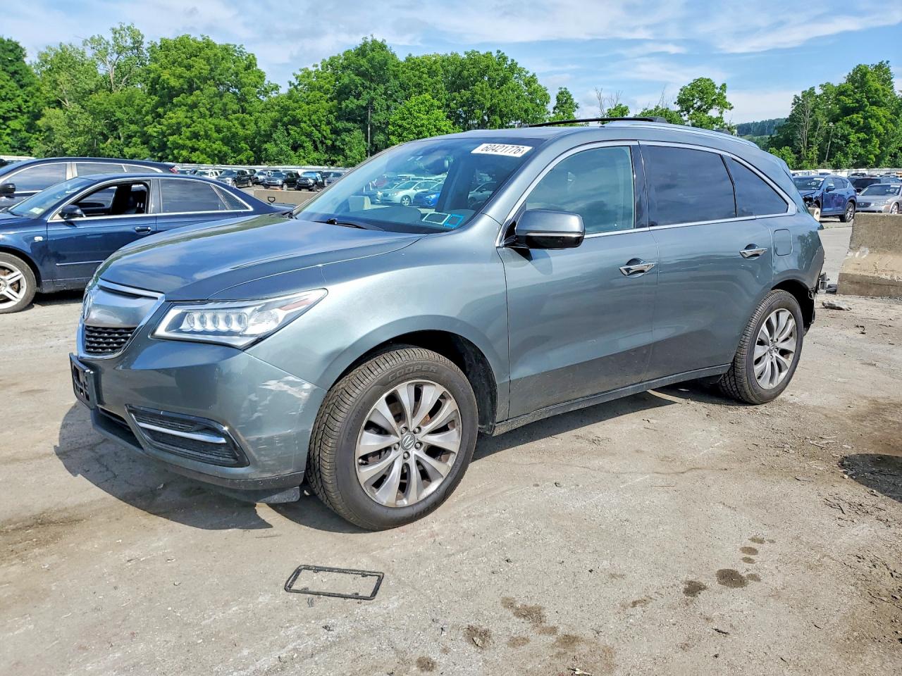 2015 Acura MDX Technology, VIN 5FRYD4H48FB011830 — Stripped