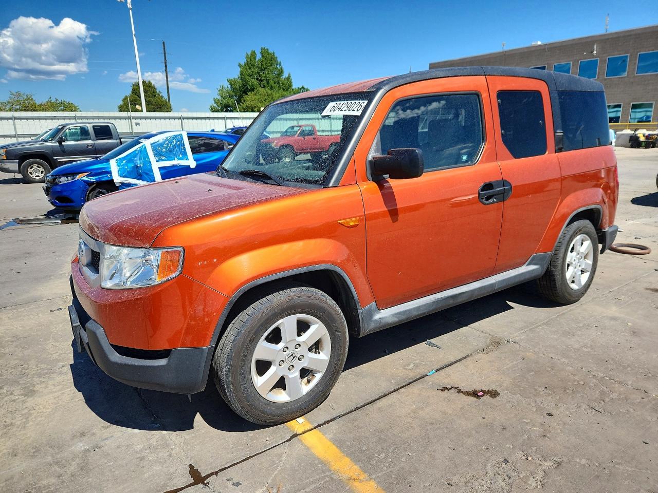 2010 Honda Element EX, VIN 5J6YH2H72AL009253 — Rear end