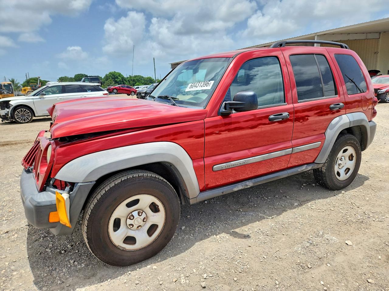 2007 Jeep Liberty Sport, VIN 1J4GK48K97W593963 — Перед