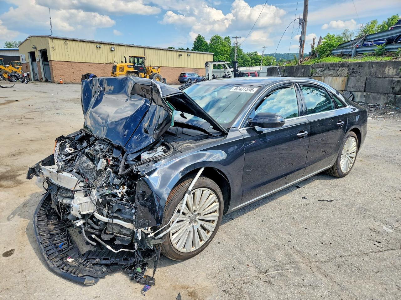 2015 Audi A8 3.0T, VIN WAUJGAFD0FN008950 — Front end