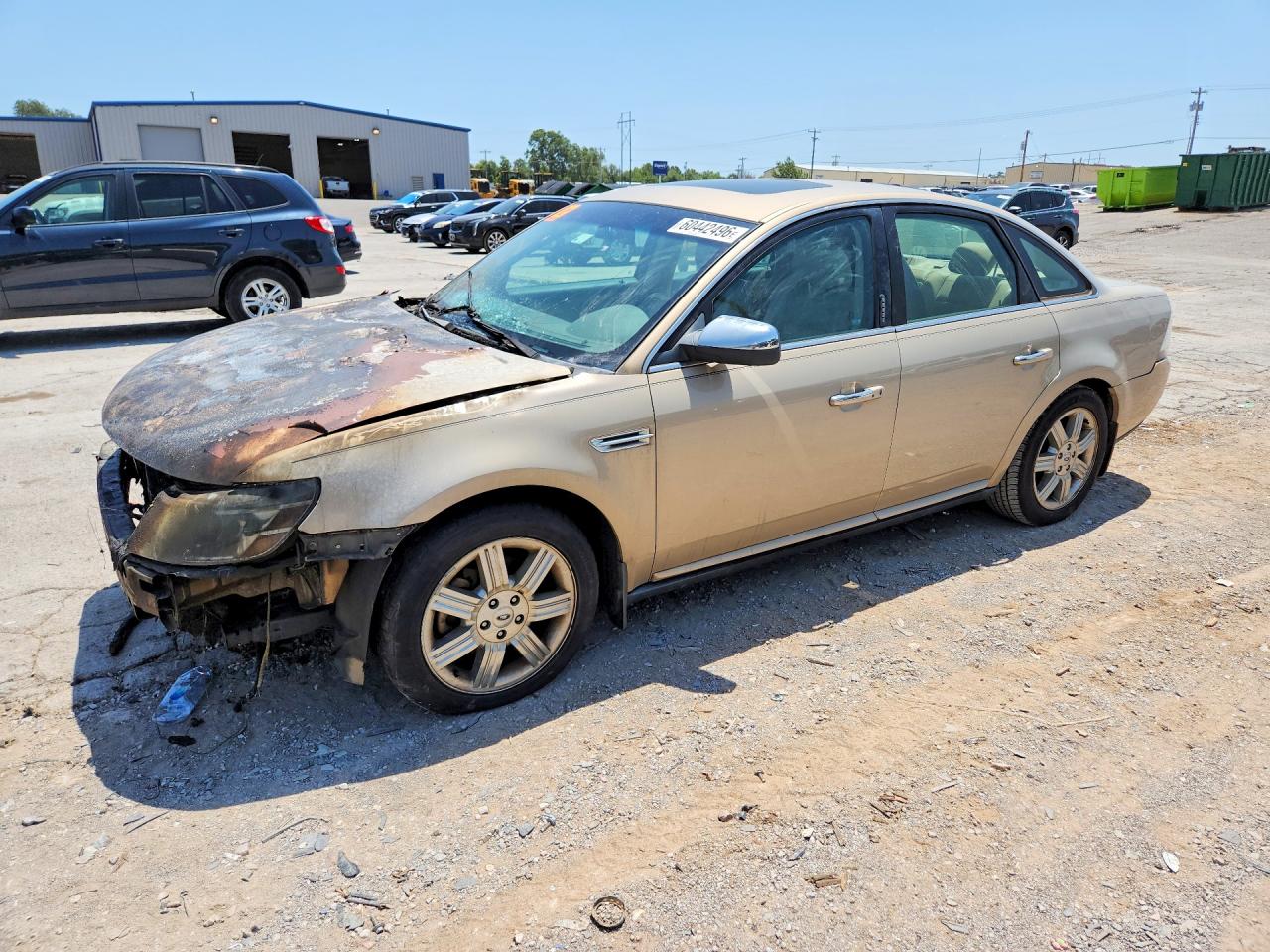 2008 Ford Taurus Limited, VIN 1FAHP25W08G122793 — Engine fire