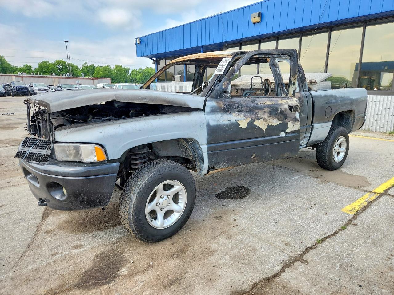 2001 Dodge 1500, VIN 3B7HF13Z11G719823 — Burn
