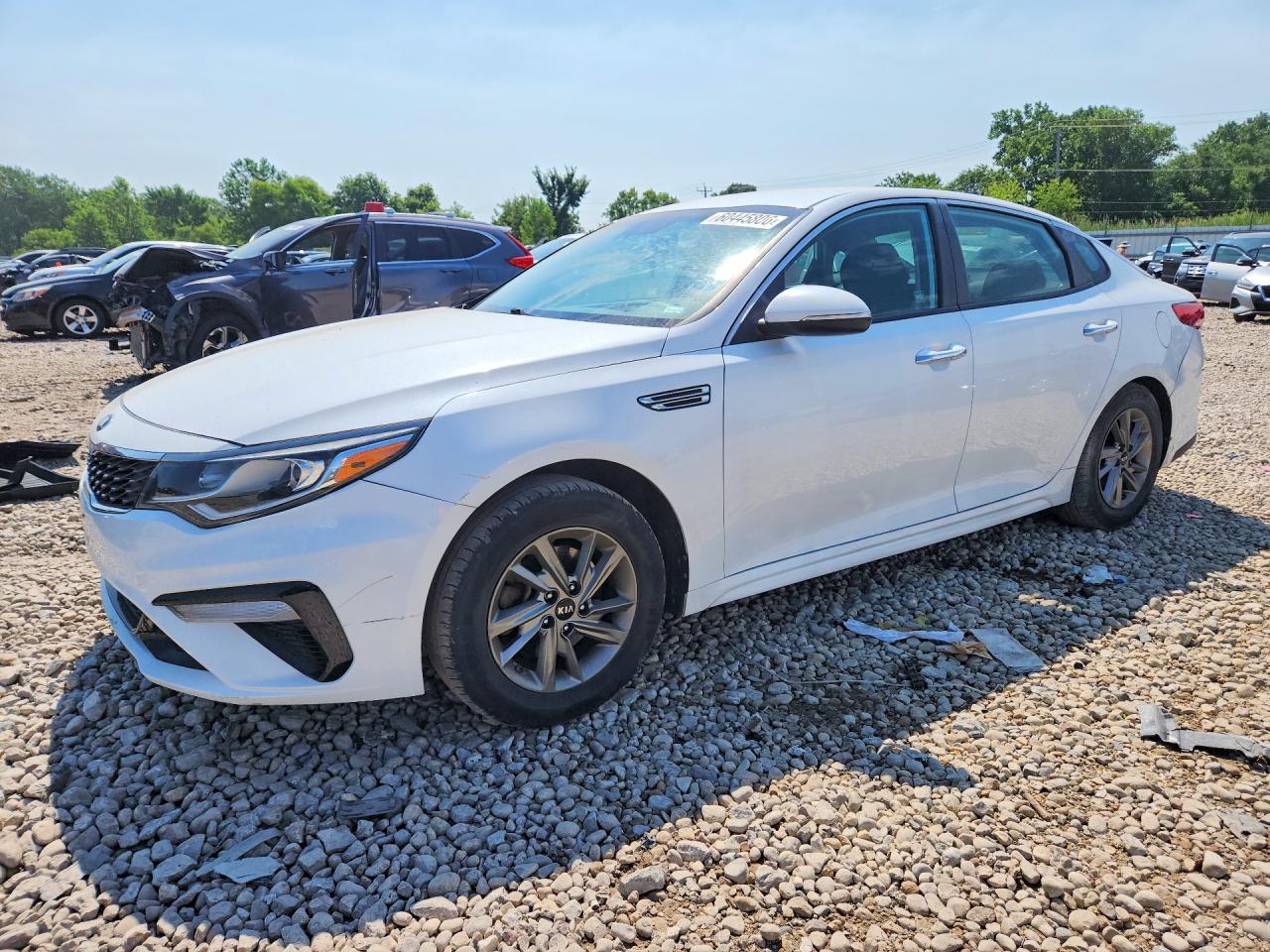 2019 Kia Optima LX, VIN 5XXGT4L37KG346115 — Vandalism