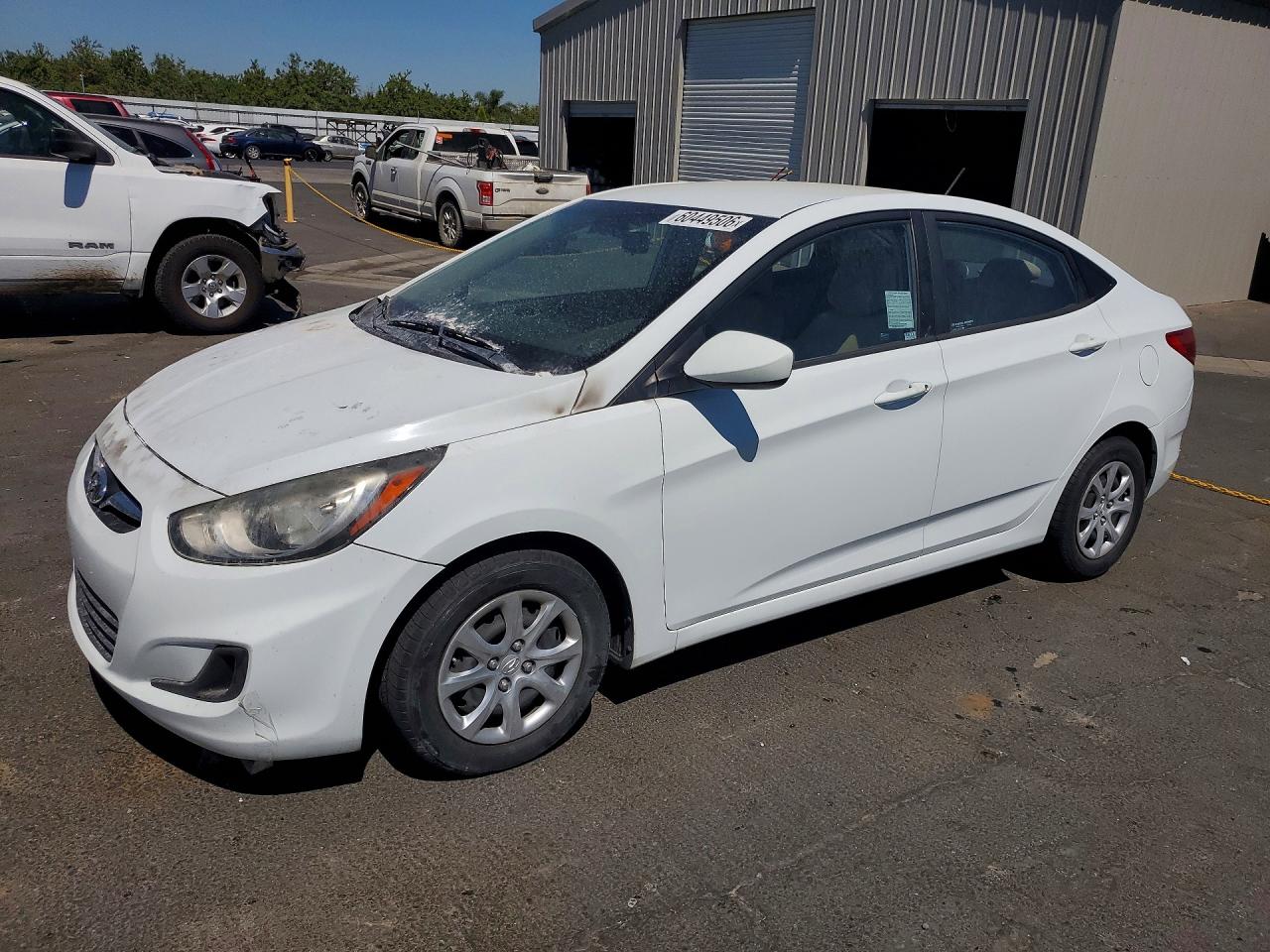 2014 Hyundai Accent GLS, VIN KMHCT4AE6EU598094 — Engine fire