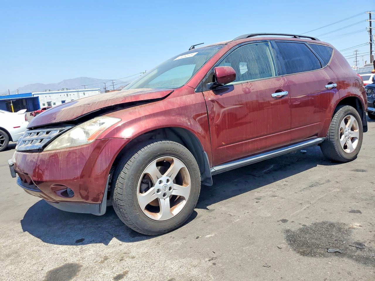 2005 Nissan Murano SL, VIN JN8AZ08W35W432870 — Front end