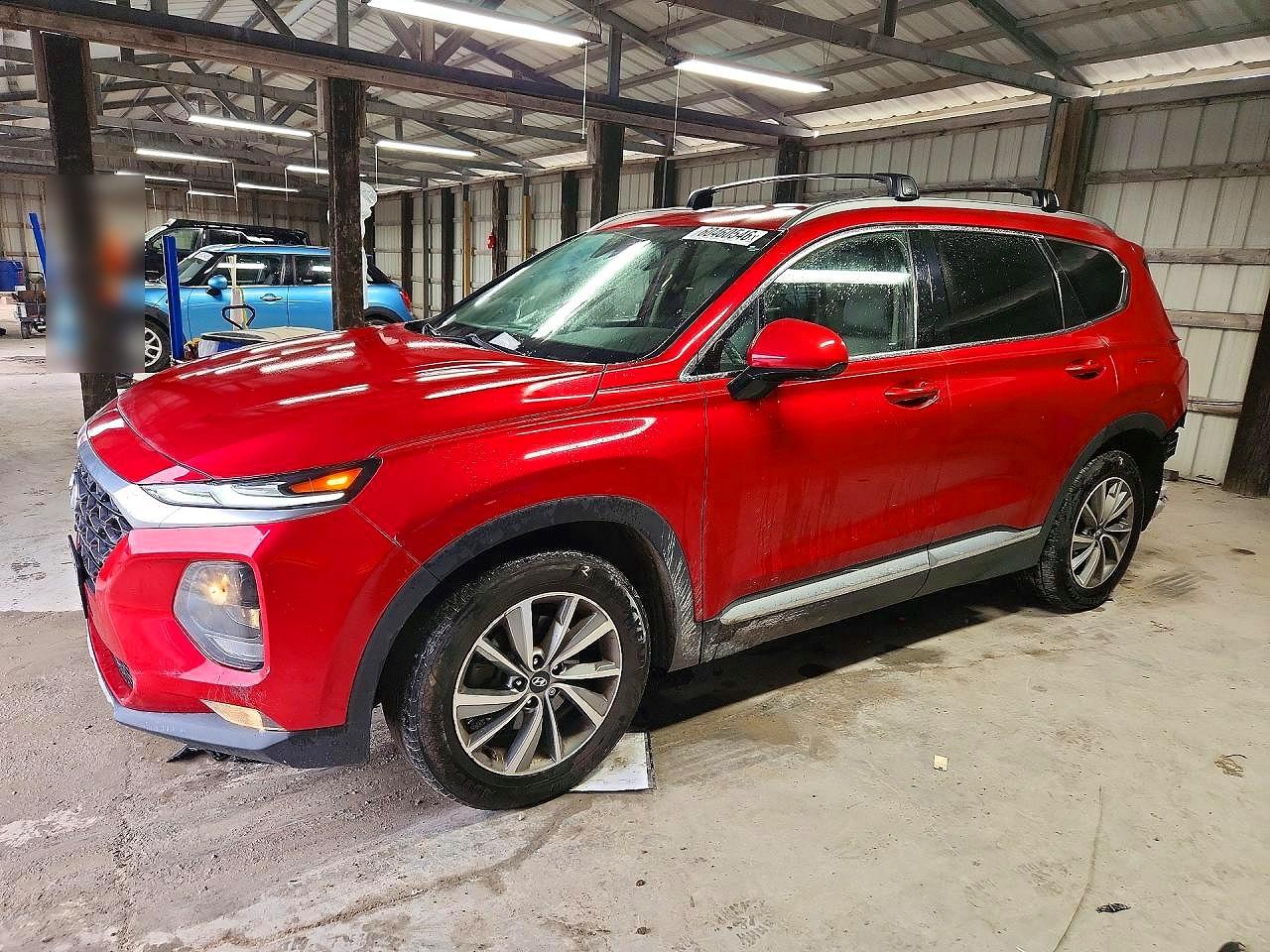 2020 Hyundai Santa Fe SEL, VIN 5NMS33AD4LH210060 — Rear end