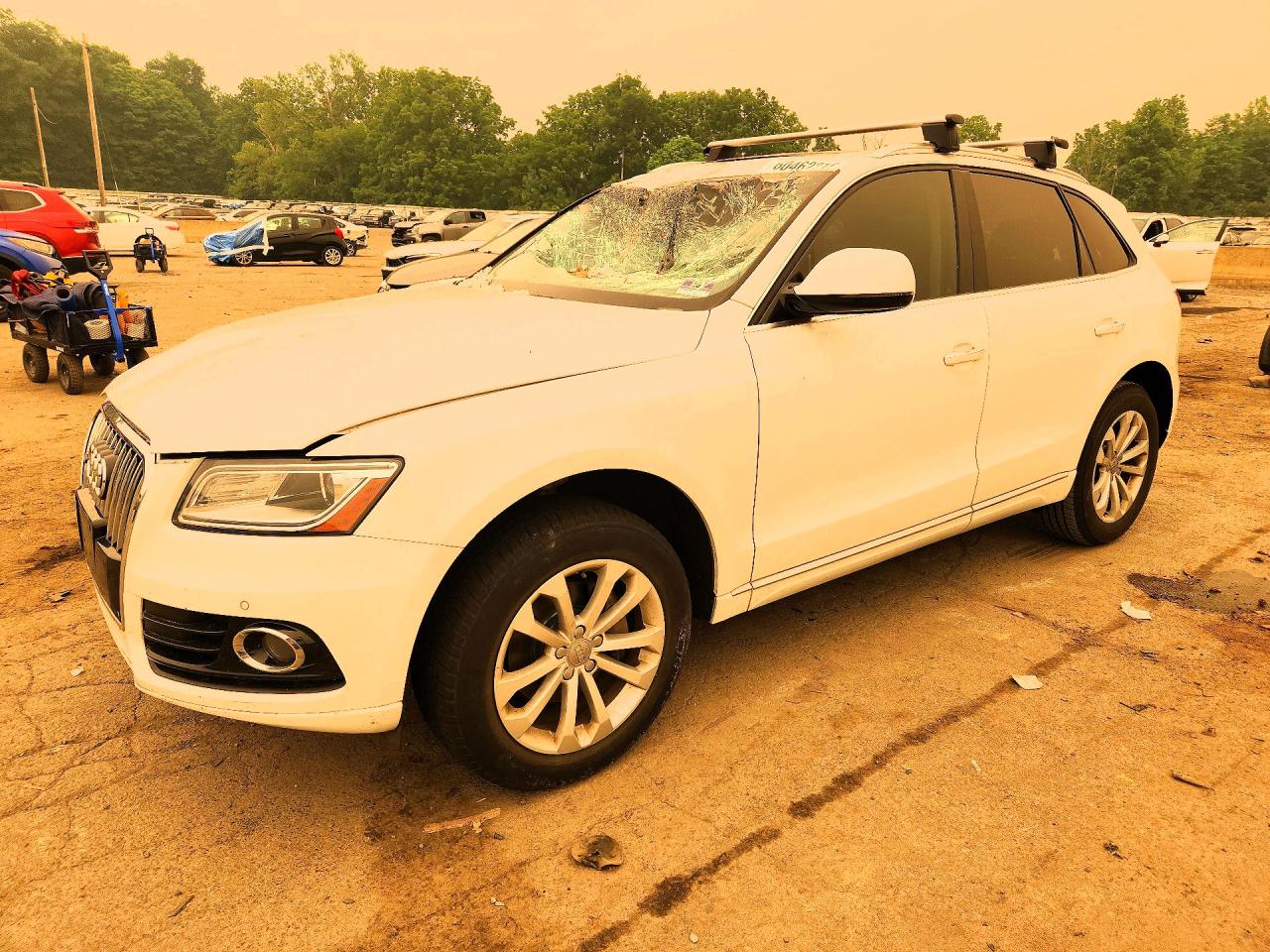 2016 Audi Q5 Premium Plus, VIN WA1L2AFP8GA131161 — Water / flood