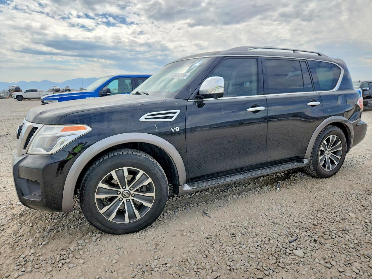 2018 Nissan Armada Platinum, VIN JN8AY2NC0JX501561 — Front end
