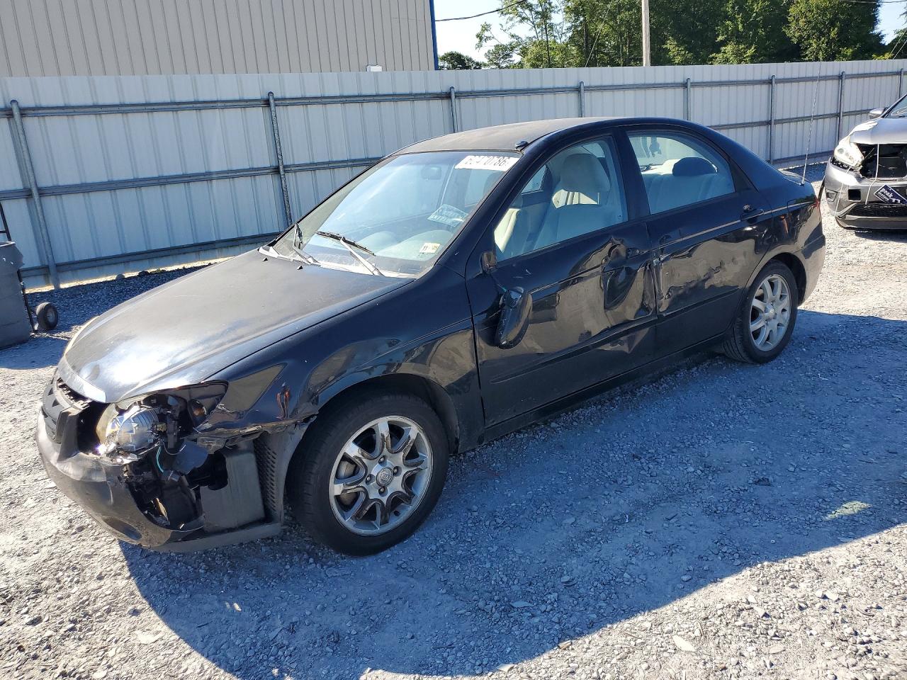 2006 Kia Spectra EX, VIN KNAFE121865285465 — Front end