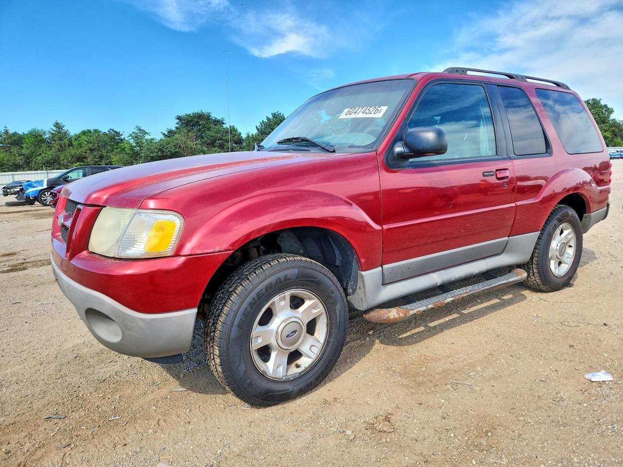 2003 Ford Explorer Sport XLS, VIN 1FMYU60E63UA07548 — Rear end