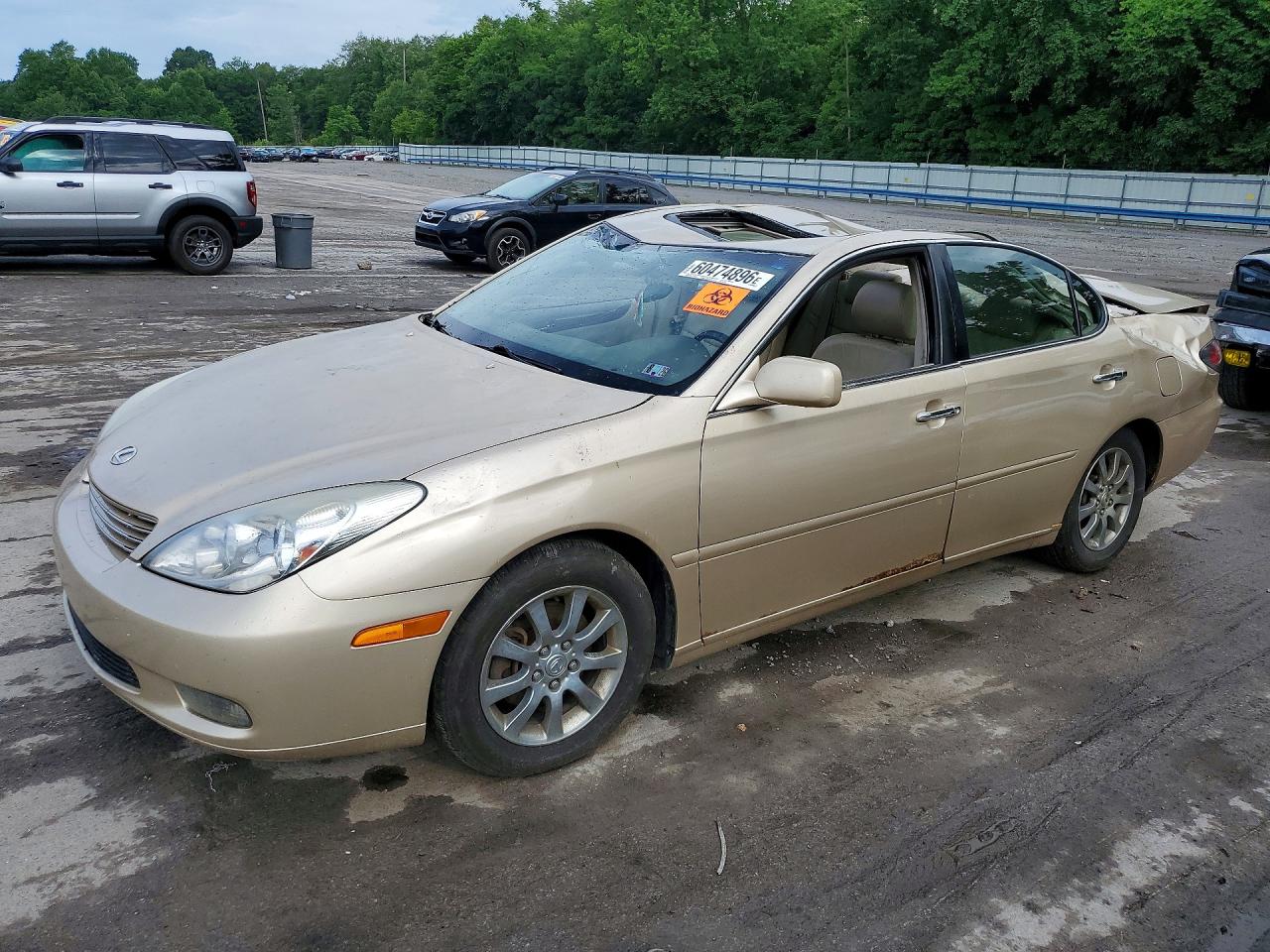 2004 Lexus ES 350, VIN JTHBA30GX45025578 — Roof