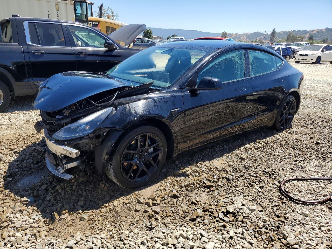 2023 Tesla Model 3, VIN 5YJ3E1EA1PF448393 — Front end