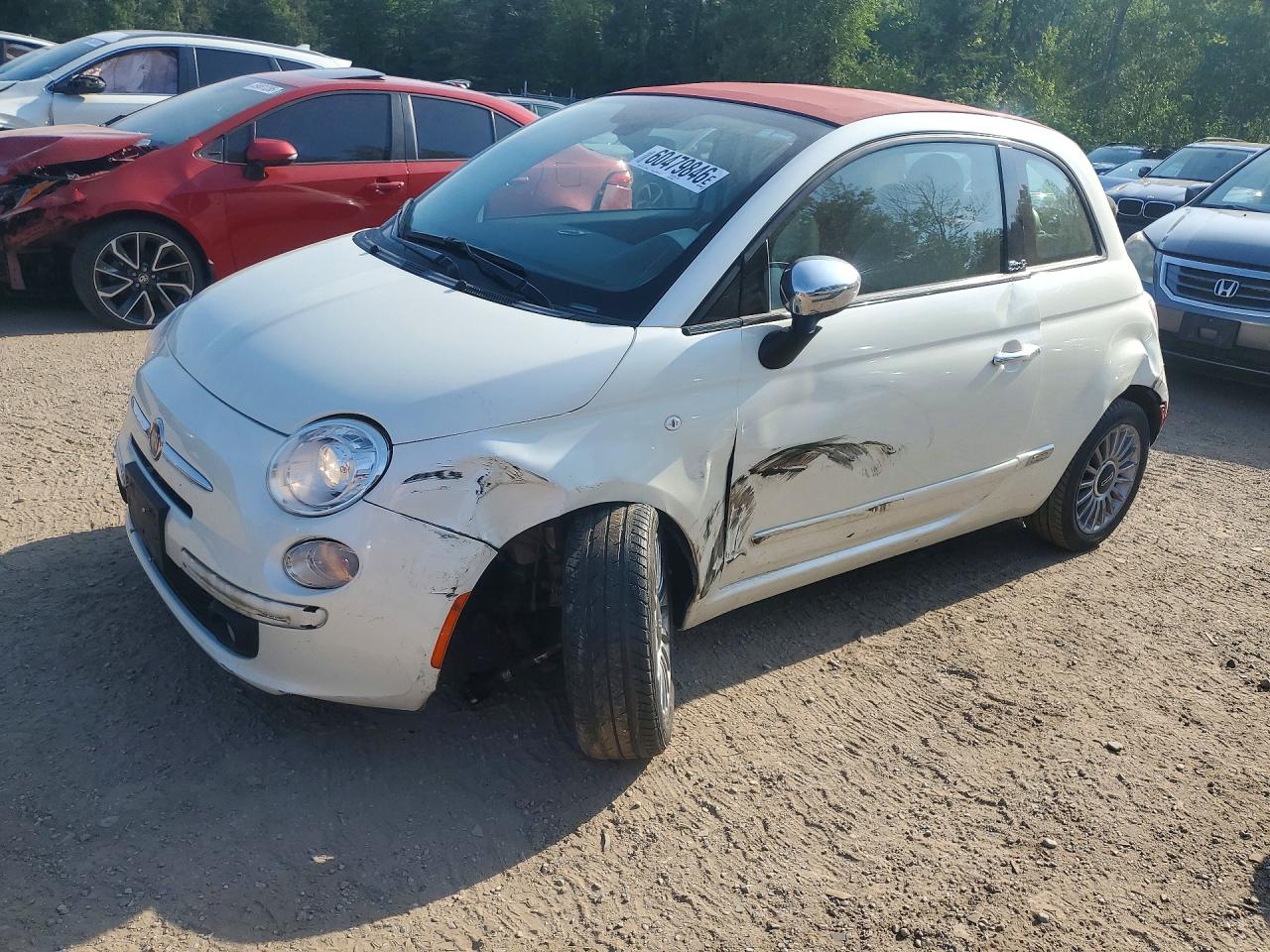 2013 FIAT 500 Lounge, VIN 3C3CFFER5DT598511 — Undercarriage