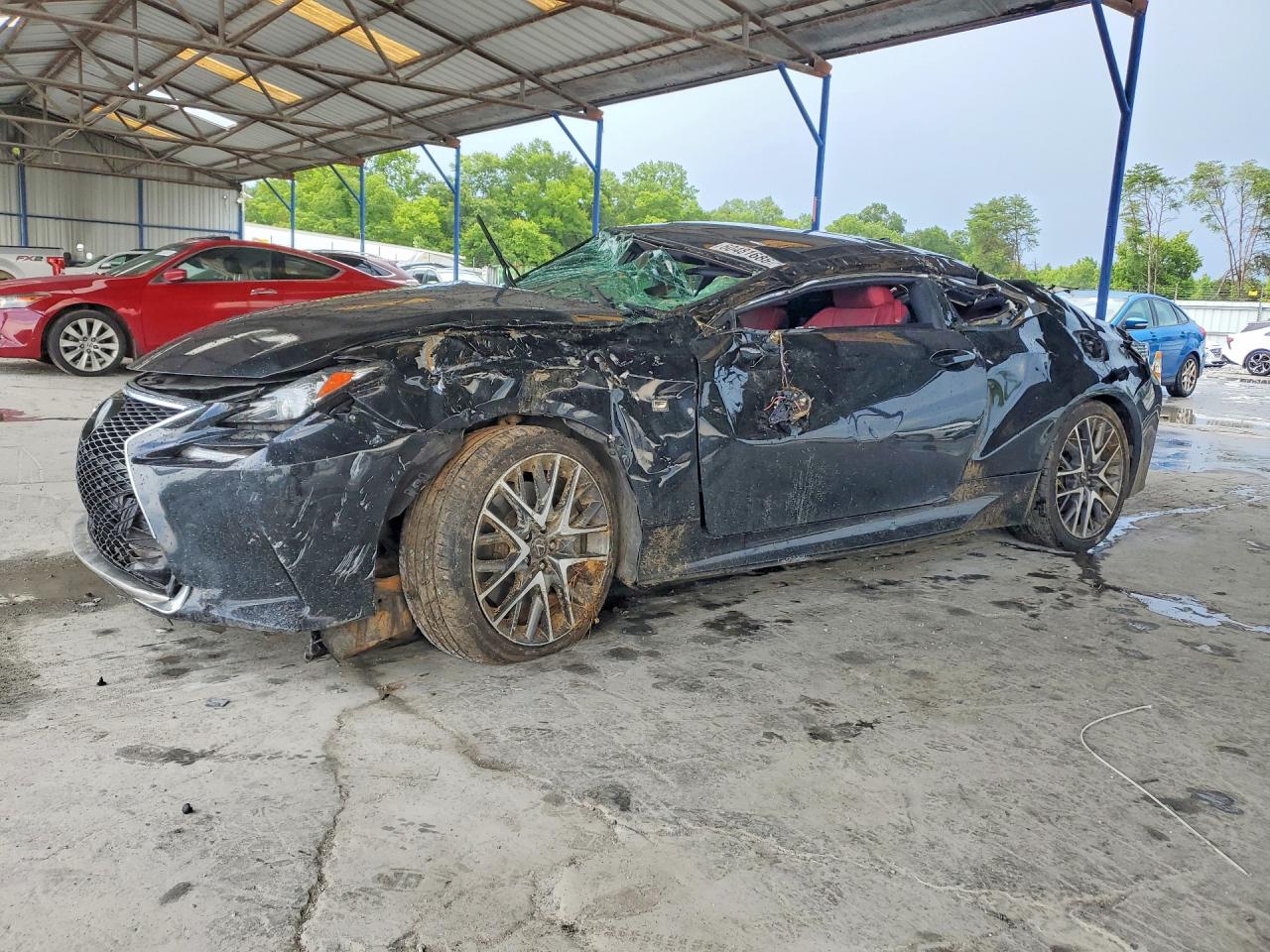 2016 Lexus RC 350 F Sport, VIN JTHHE5BC4G5012155 — Rollover