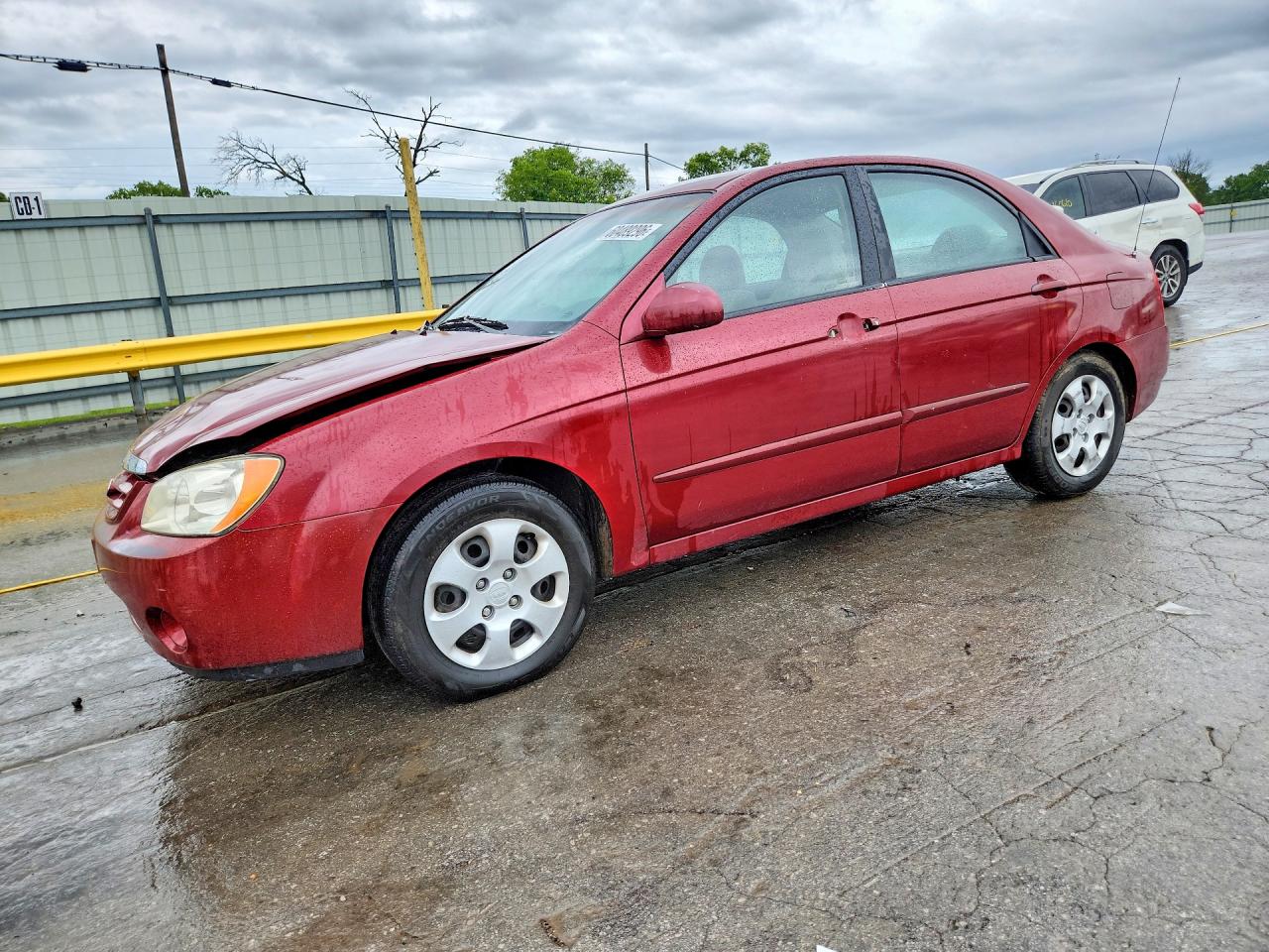 2006 Kia Spectra EX, VIN KNAFE121565331091 — Front end