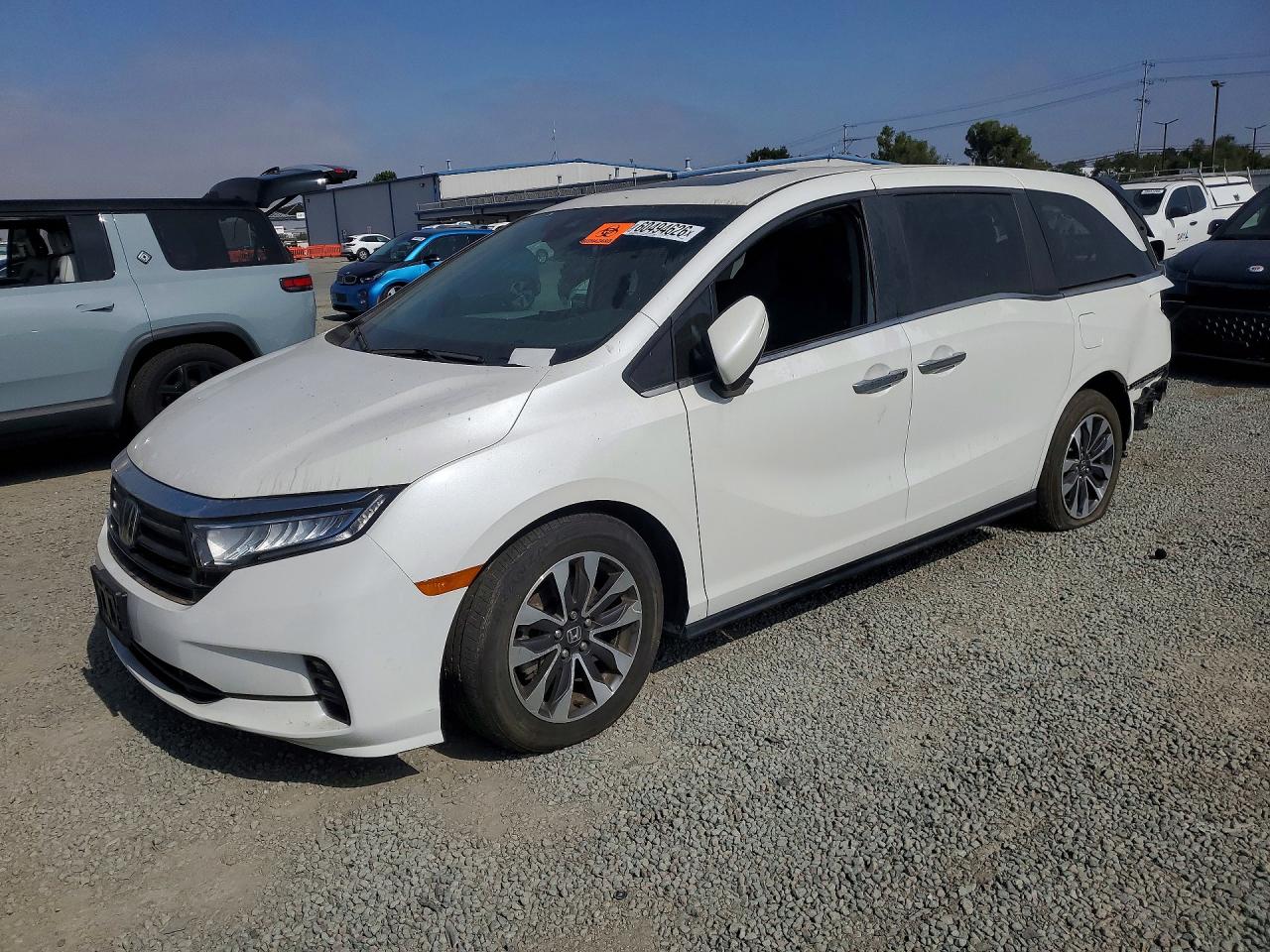 2021 Honda Odyssey EX-L, VIN 5FNRL6H70MB020730 — Rear end