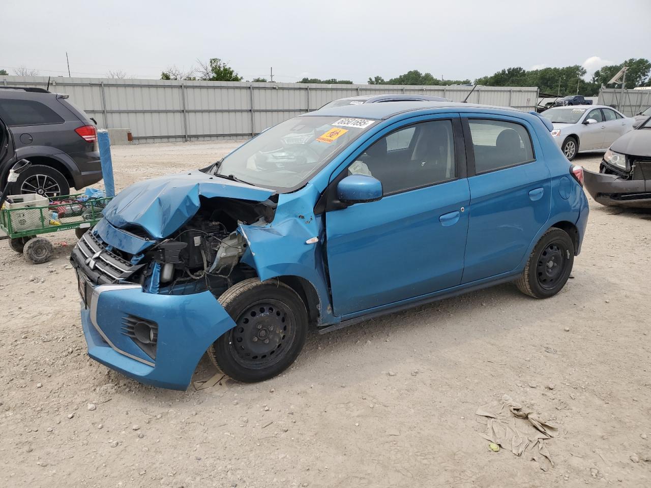 2021 Mitsubishi Mirage ES, VIN ML32AUHJ6MH002906 — Biohazard / chemical