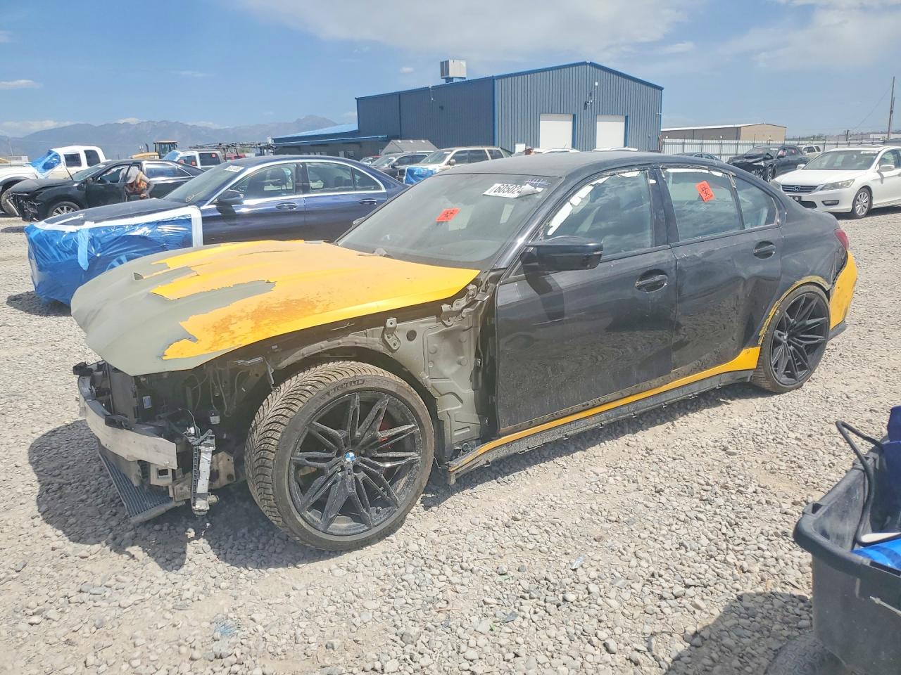 2022 BMW M3 Competition xDrive, VIN WBS43AY04NFM22983 — Front end