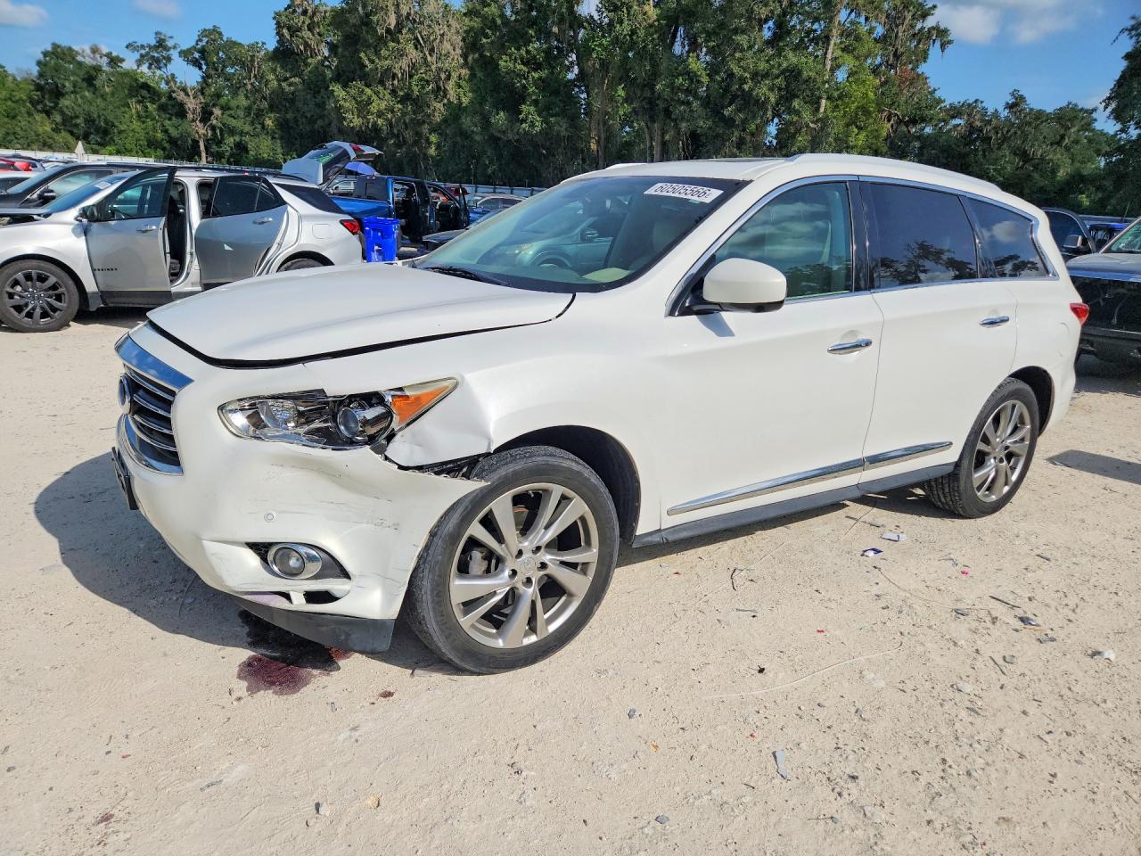 2013 Infiniti JX35, VIN 5N1AL0MM6DC337961 — Front end