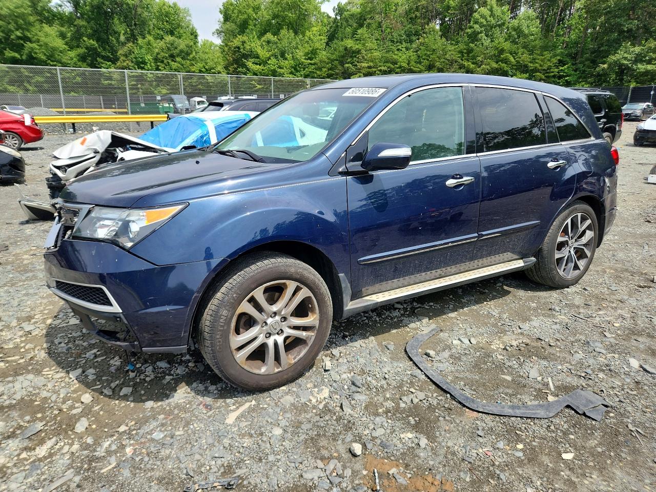 2012 Acura MDX, VIN 2HNYD2H20CH545456 — Front end