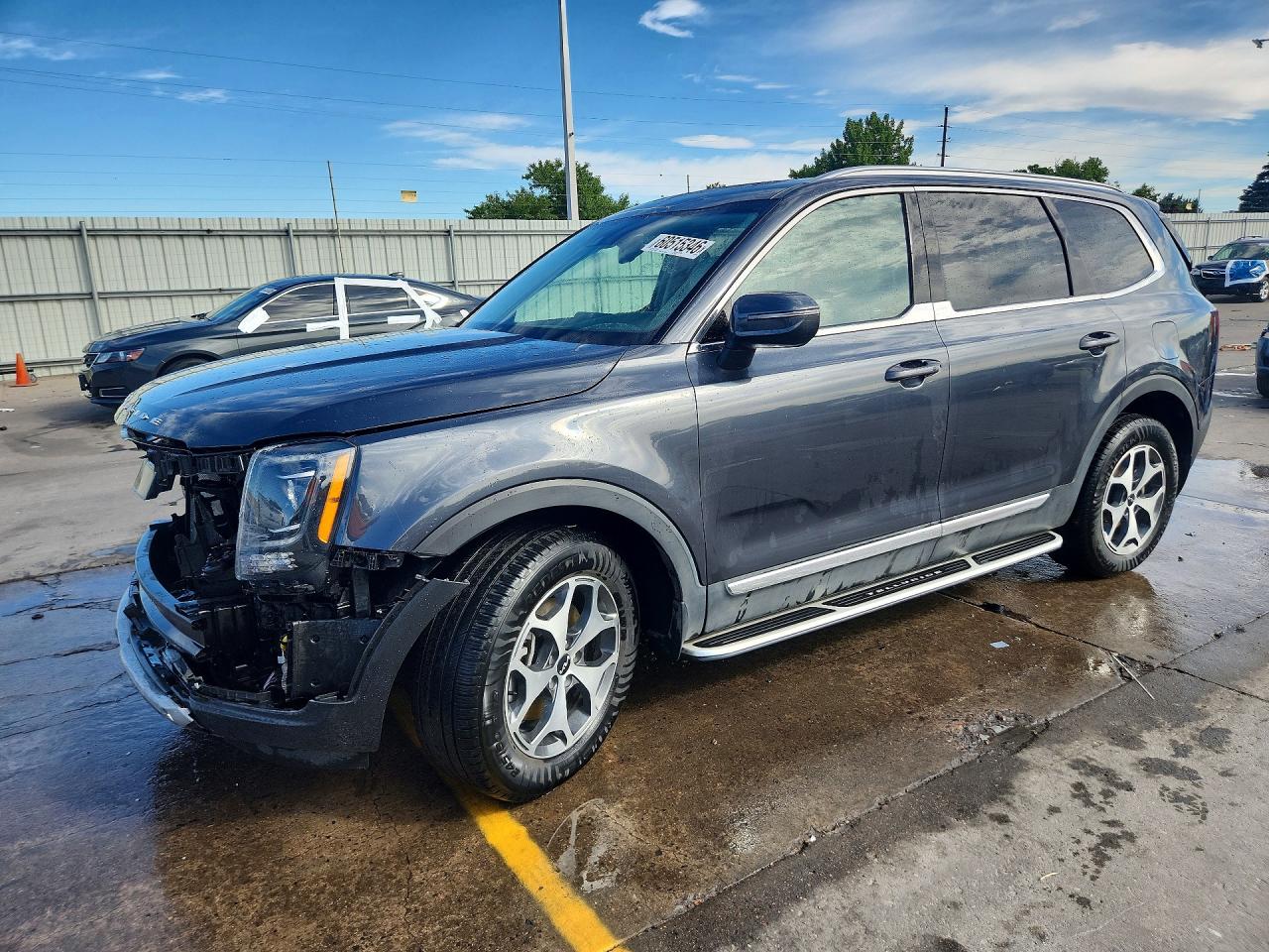 2022 Kia Telluride EX, VIN 5XYP3DHC2NG224304 — Front end