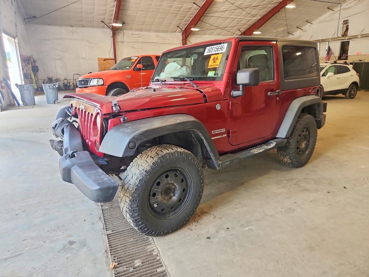2012 Jeep Wrangler Sport, VIN 1C4AJWAGXCL103221 — Front end