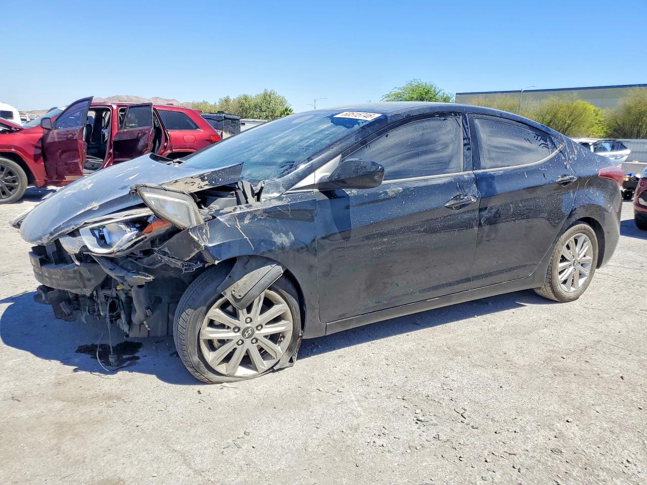 2014 Hyundai Elantra SE, VIN KMHDH4AE2EU142227 — Front end