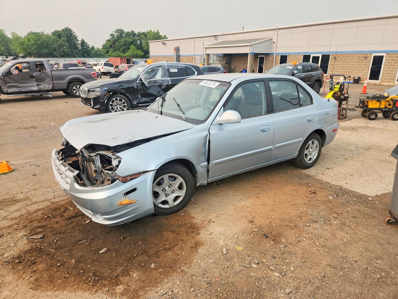 2003 Hyundai Accent GL, VIN KMHCG45C33U497024 — Front end