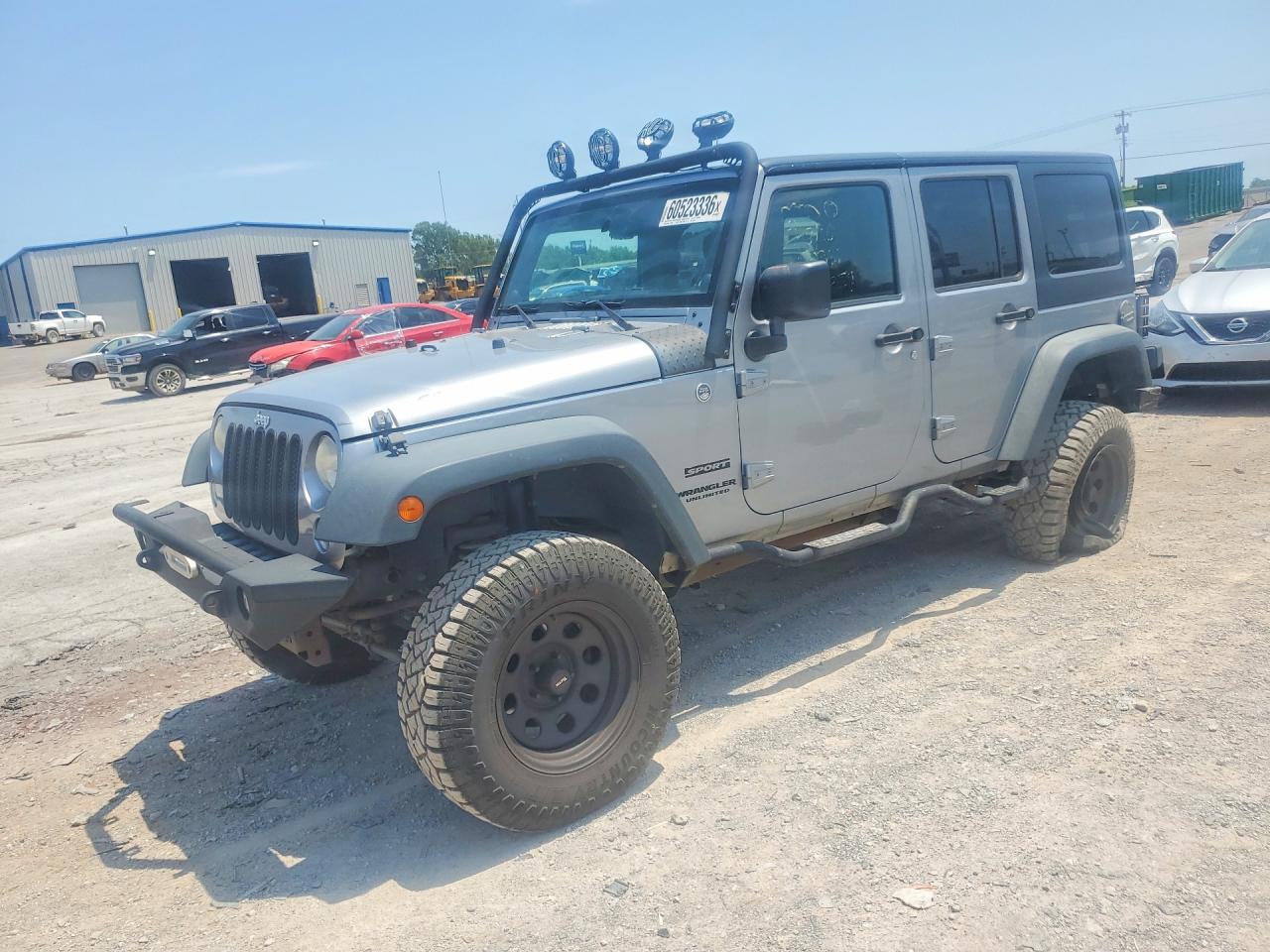 2014 Jeep Wrangler Unlimited Sport, VIN 1C4BJWDG4EL261136 — Rear end